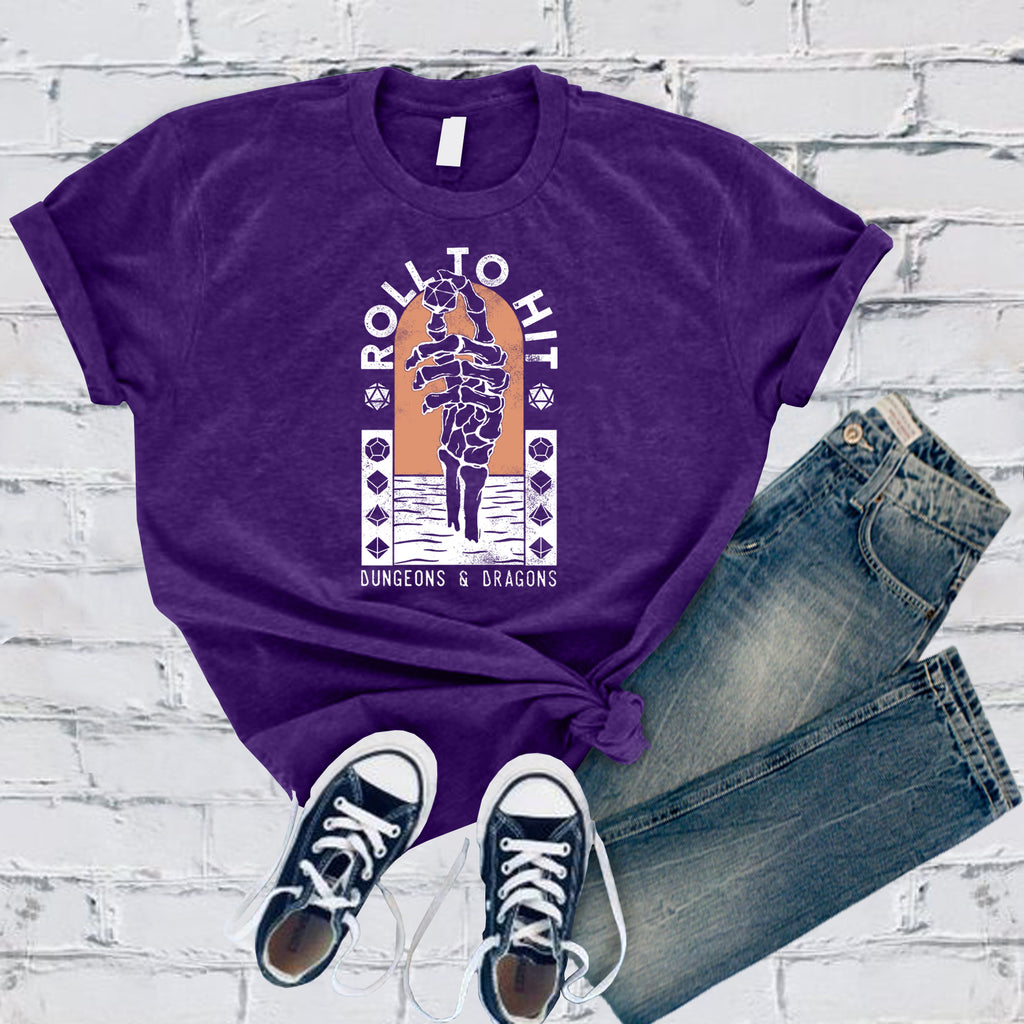 Roll To Hit T-Shirt T-Shirt Tshirts.com Team Purple S 