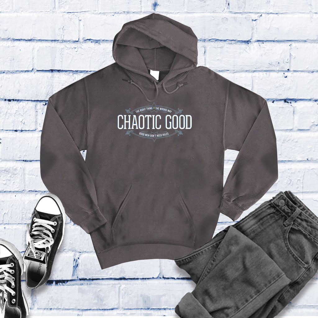 Chaotic Good Hoodie Hoodie Tshirts.com Charcoal Heather S 