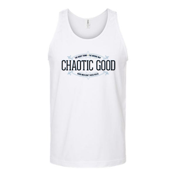 Chaotic Good Unisex Tank Top Tank Top Tshirts.com White S 