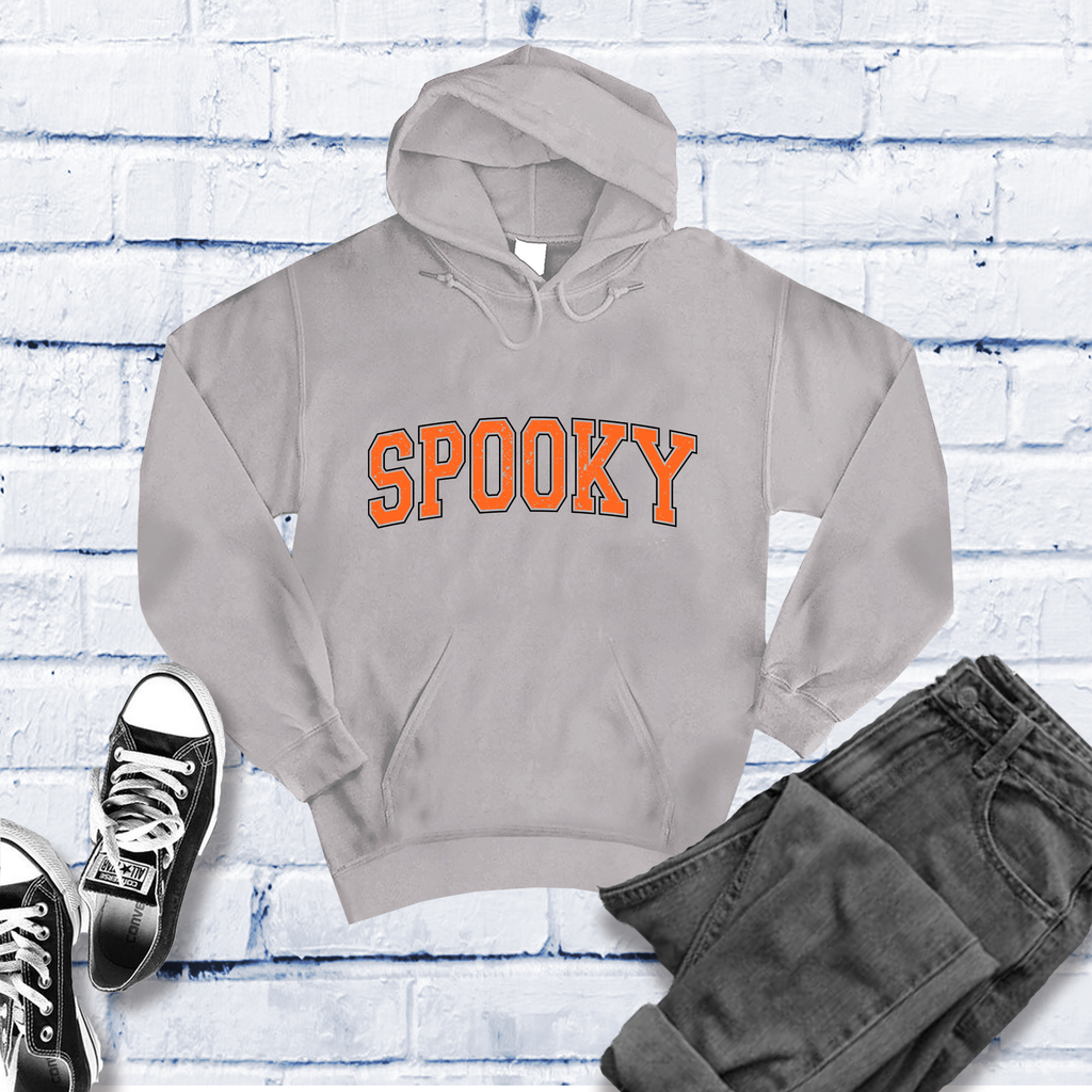 Spooky Varsity Hoodie Hoodie Tshirts.com Grey Heather S 