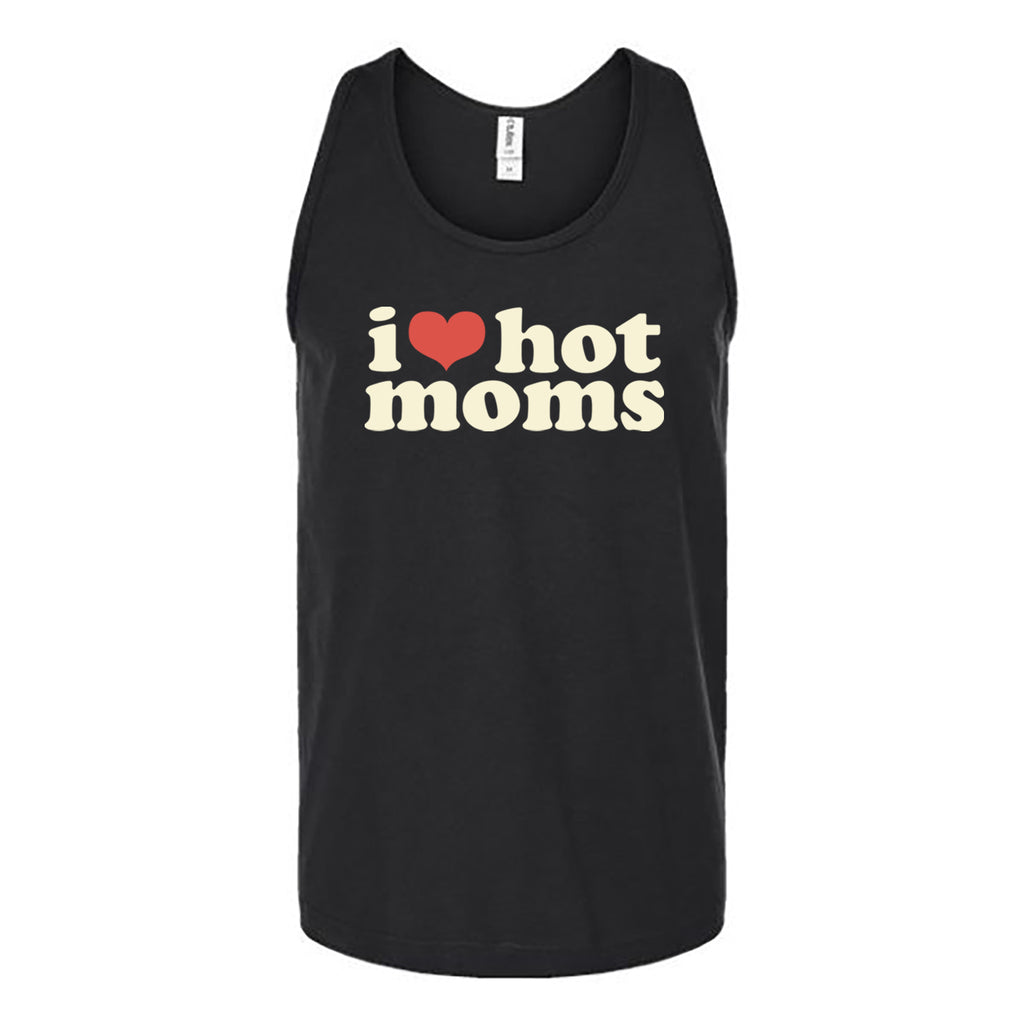 I Love Hot Moms Unisex Tank Top Tank Top Tshirts.com Black S 
