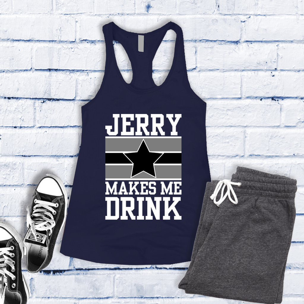 Jerry Makes Me Drink Women's Tank Top Tank Top Tshirts.com Midnight Navy S 