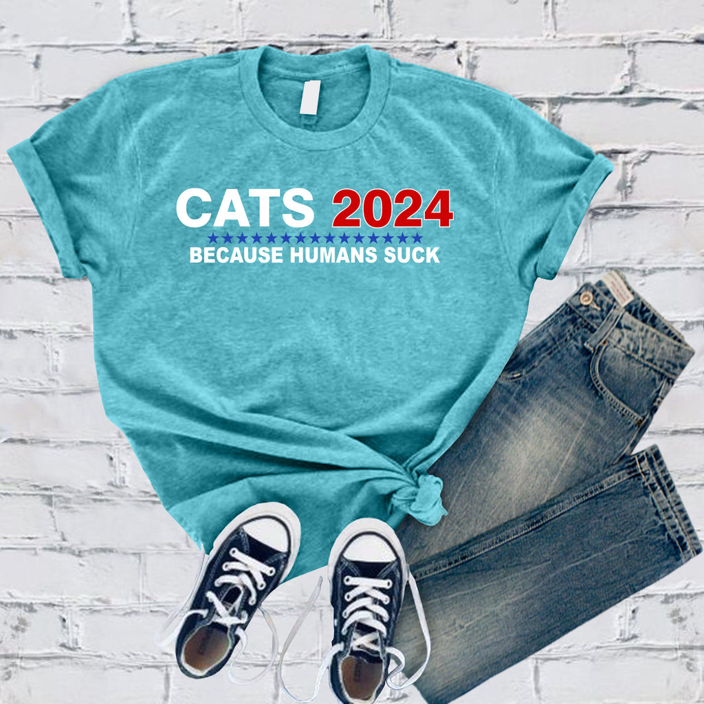 CATS 2024 T-Shirt T-Shirt Tshirts.com Turquoise S 