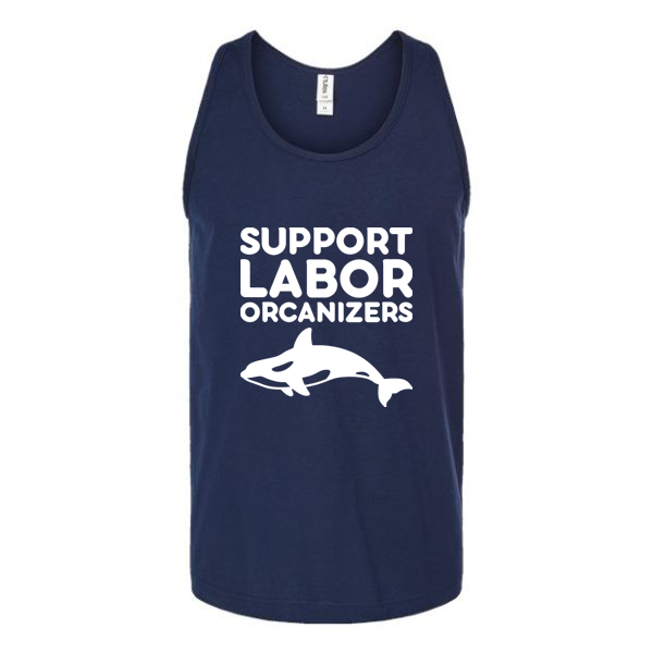 Support Labor Orcanizers Unisex Tank Top Tank Top Tshirts.com Navy S 