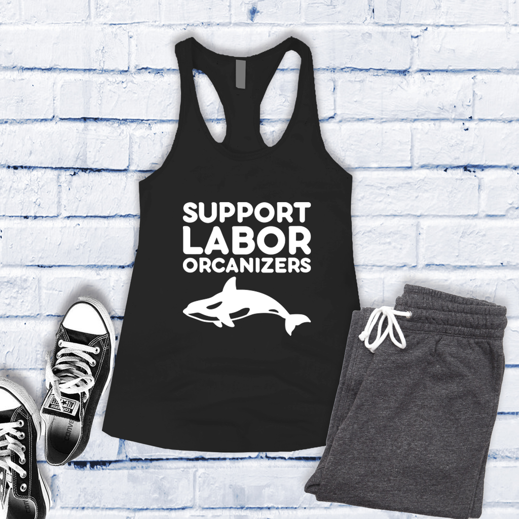 Support Labor Orcanizers Women's Tank Top Tank Top Tshirts.com Black S 