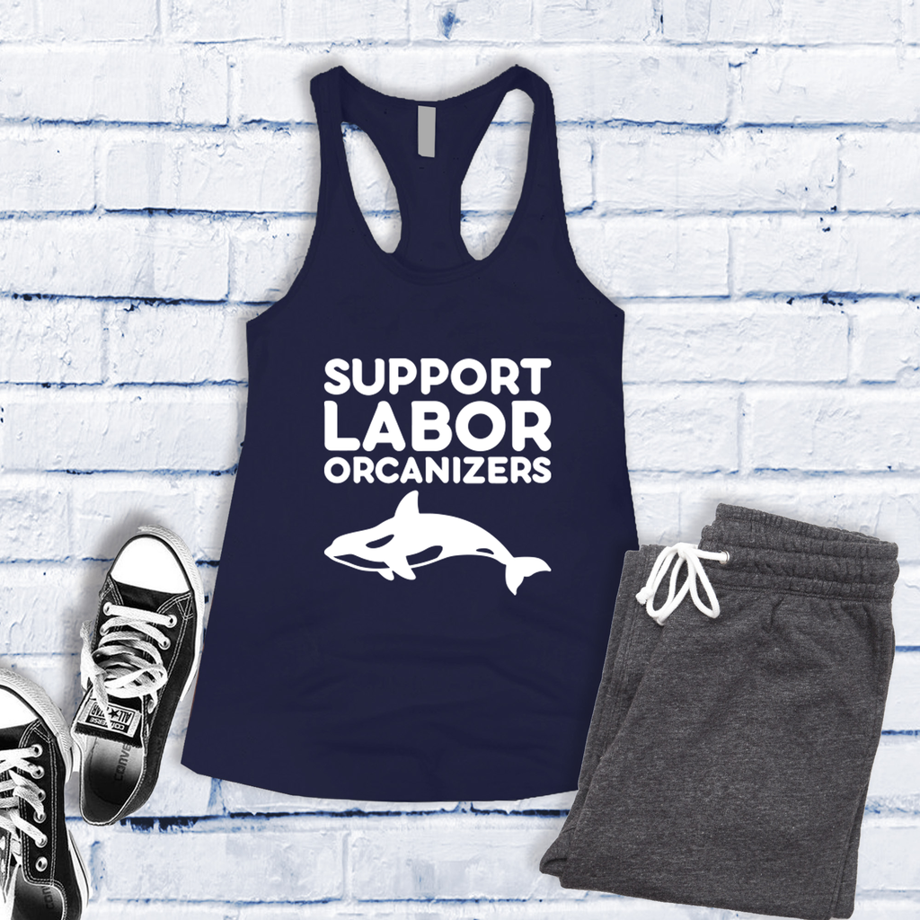 Support Labor Orcanizers Women's Tank Top Tank Top Tshirts.com Midnight Navy S 
