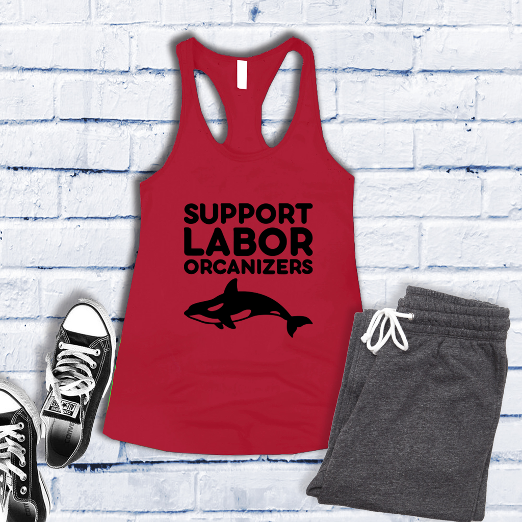 Support Labor Orcanizers Women's Tank Top Tank Top Tshirts.com Red S 