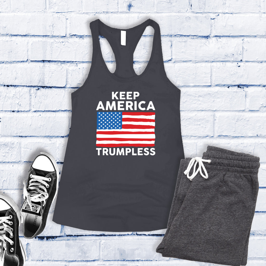 Keep America Trumpless Women's Tank Top Tank Top Tshirts.com Dark Grey S 