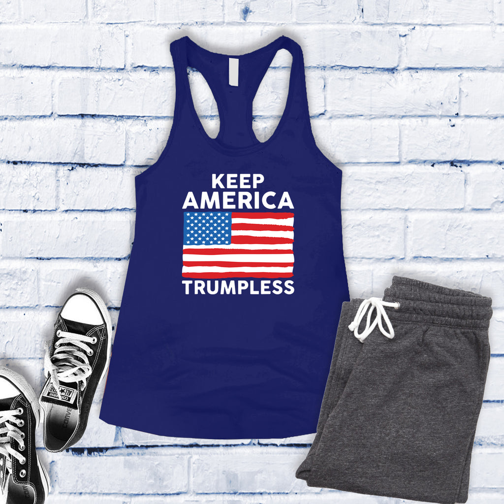 Keep America Trumpless Women's Tank Top Tank Top Tshirts.com Royal S 