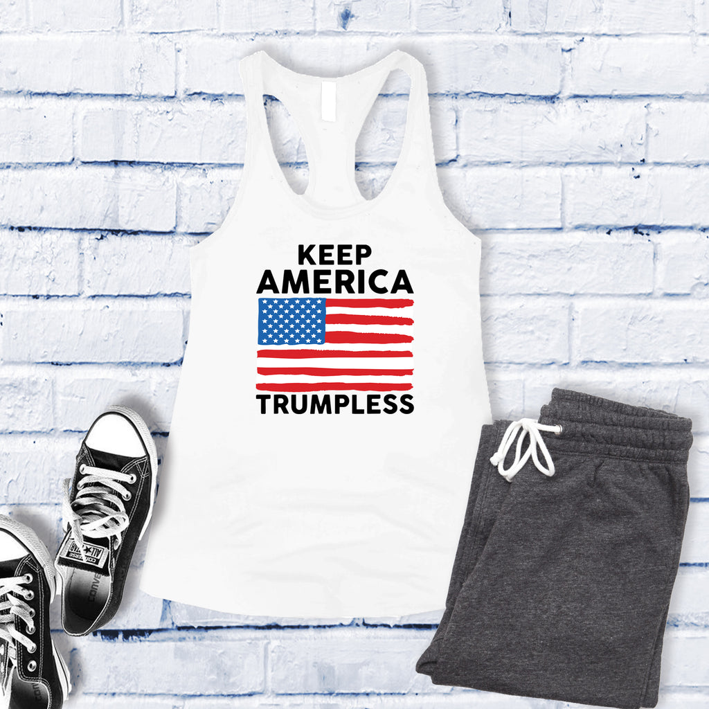 Keep America Trumpless Women's Tank Top Tank Top Tshirts.com White S 
