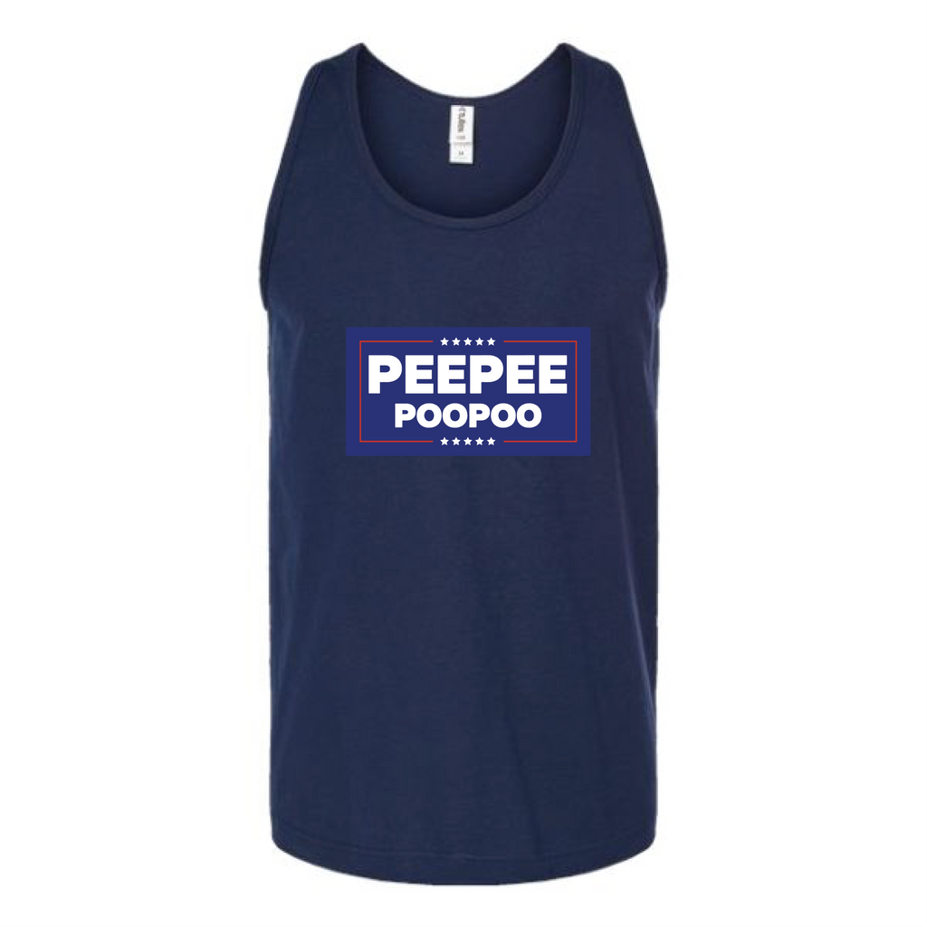 PeePee PooPoo Campaign Unisex Tank Top Tank Top Tshirts.com Navy S 