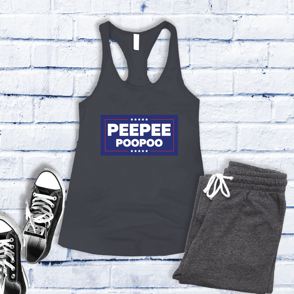 PeePee PooPoo Campaign Women's Tank Top Tank Top Tshirts.com Dark Grey S 
