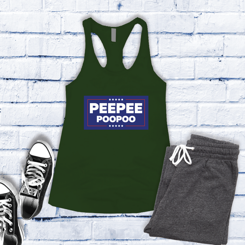 PeePee PooPoo Campaign Women's Tank Top Tank Top Tshirts.com Military Green S 