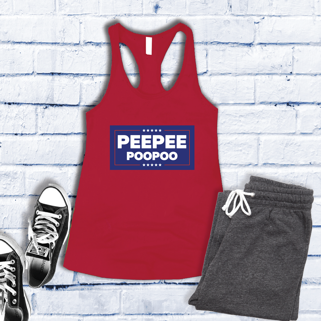 PeePee PooPoo Campaign Women's Tank Top Tank Top Tshirts.com Red S 