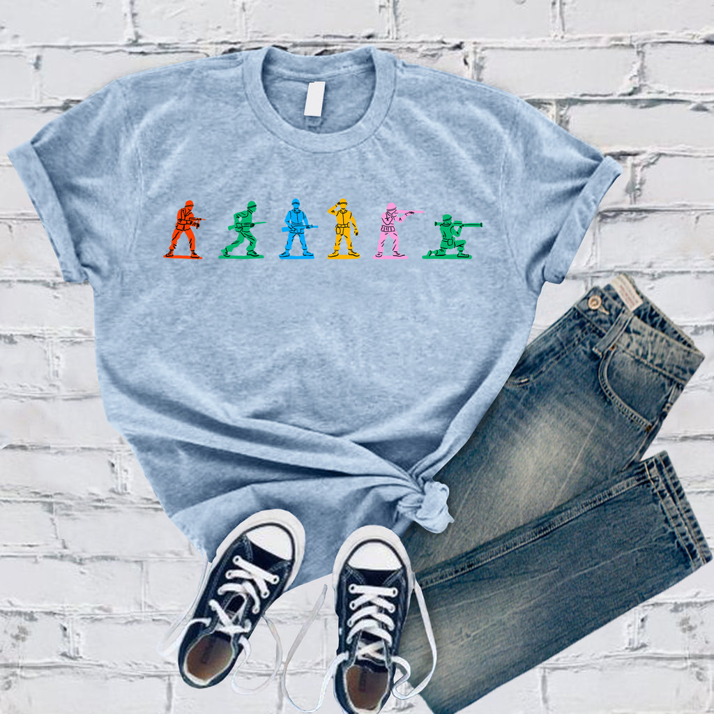 Colorful Toy Soldiers T-Shirt T-Shirt tshirts.com Baby Blue S 