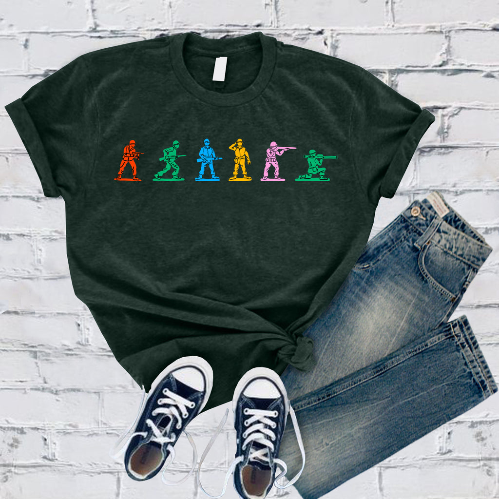 Colorful Toy Soldiers T-Shirt T-Shirt tshirts.com Forest S 