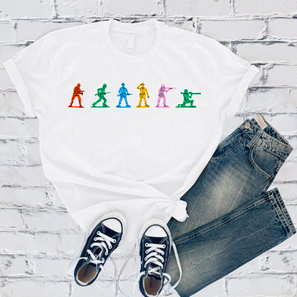 Colorful Toy Soldiers T-Shirt T-Shirt tshirts.com White S 