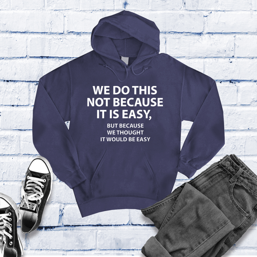 We Do This Because Hoodie Hoodie Tshirts.com Classic Navy Heather S 