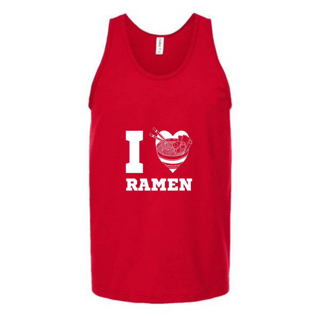I Heart Ramen Unisex Tank Top Tank Top Tshirts.com Red S 