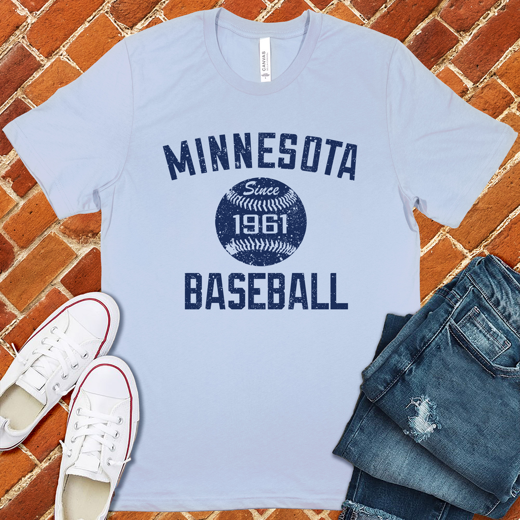 Minnesota Baseball T-Shirt T-Shirt Tshirts.com Baby Blue S 