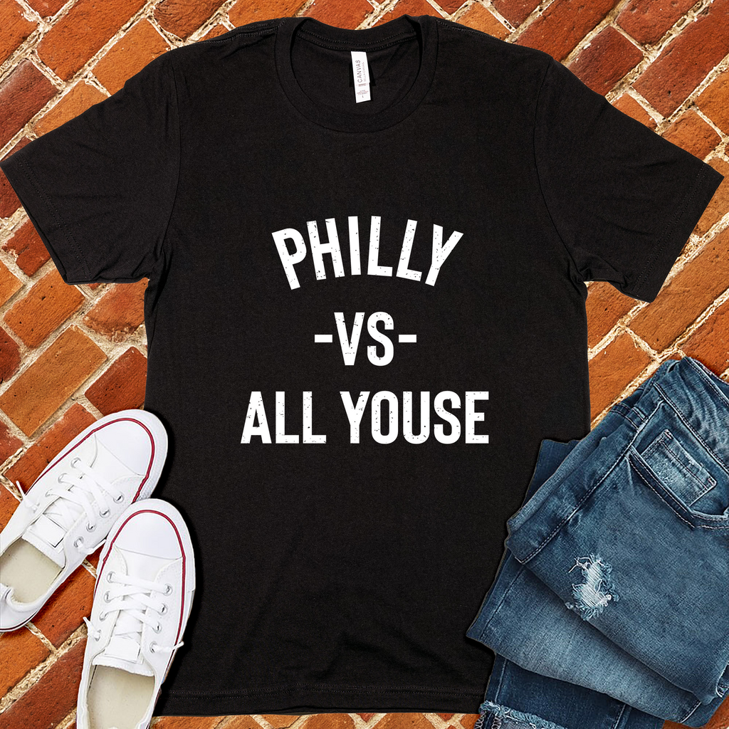 Philly vs All Youse T-Shirt T-Shirt Tshirts.com Black S 