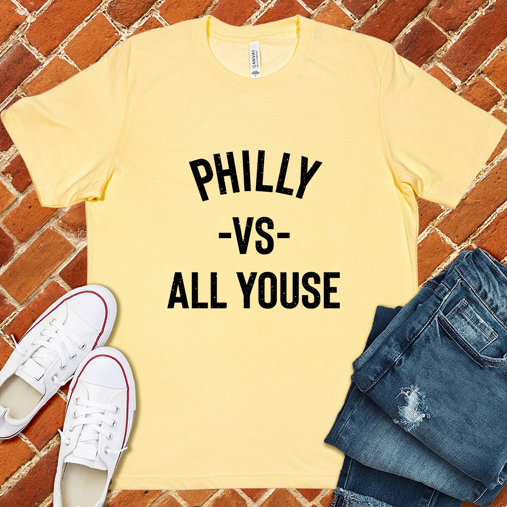 Philly vs All Youse T-Shirt T-Shirt Tshirts.com Heather French Vanilla S 