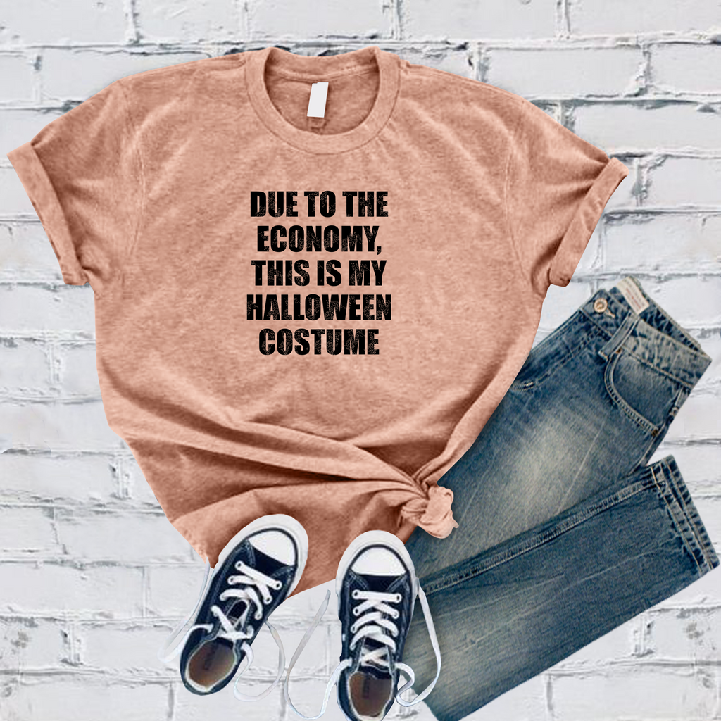 Economy Halloween Costume T-Shirt T-Shirt Tshirts.com Heather Prism Peach S 