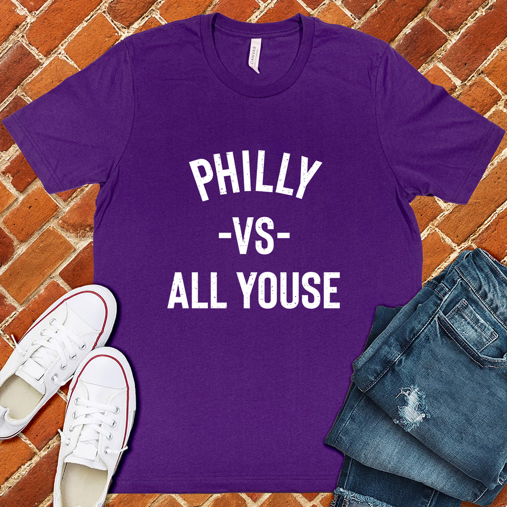 Philly vs All Youse T-Shirt T-Shirt Tshirts.com Team Purple S 