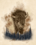 Wild Buffalo - Art Print Image