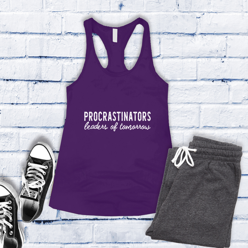 Procrastinators Women's Tank Top Tank Top Tshirts.com Purple Rush S 