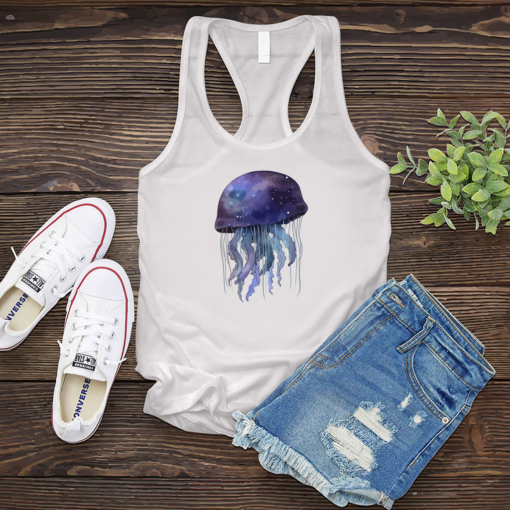 Watercolor Jellyfish Women's Tank Top Tank Top Tshirts.com White S 