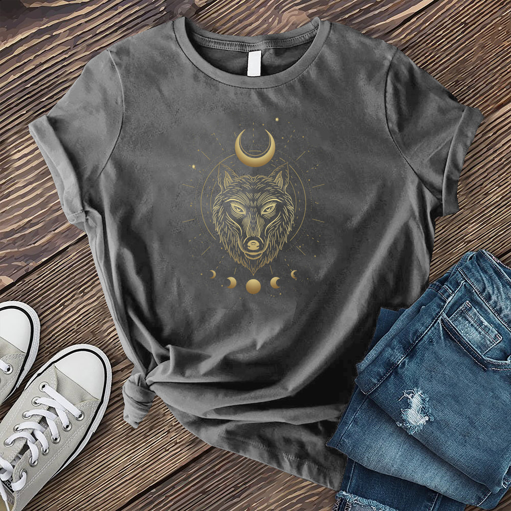 Lunar Wolf T-Shirt T-Shirt Tshirts.com Asphalt S 