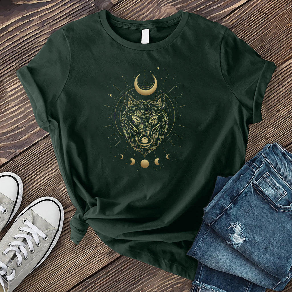 Lunar Wolf T-Shirt T-Shirt Tshirts.com Forest S 