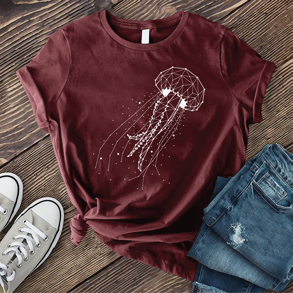 Constellation Jellyfish T-Shirt T-Shirt Tshirts.com Maroon S 