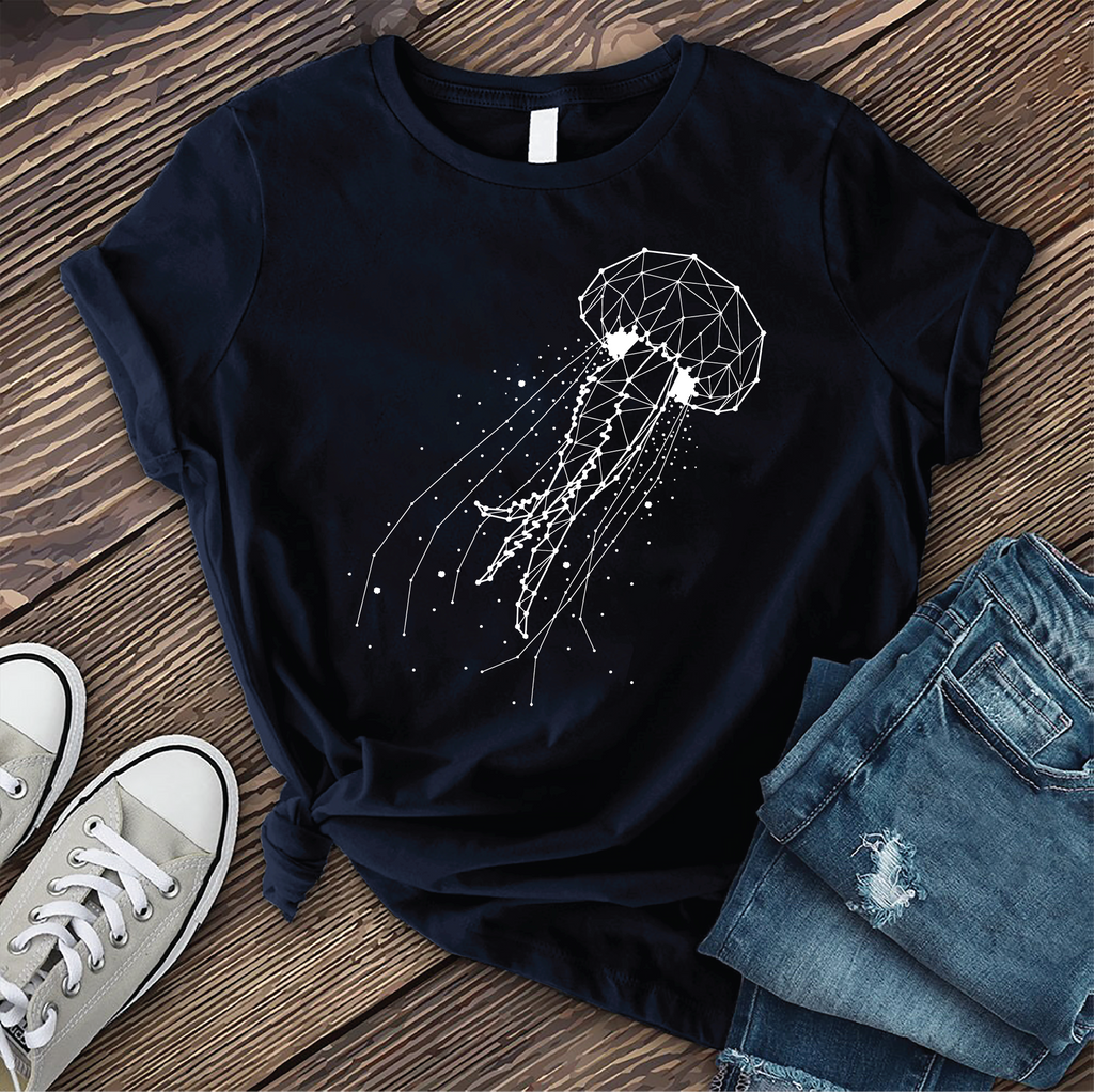 Constellation Jellyfish T-Shirt T-Shirt Tshirts.com Navy S 