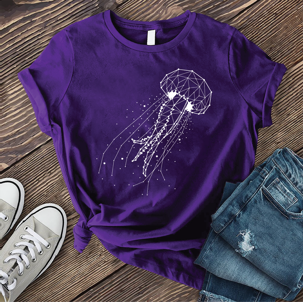 Constellation Jellyfish T-Shirt T-Shirt Tshirts.com Team Purple S 
