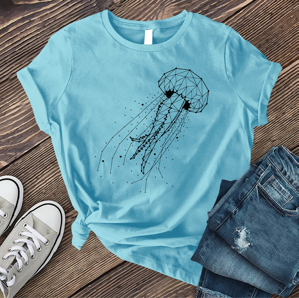 Constellation Jellyfish T-Shirt T-Shirt Tshirts.com Turquoise S 