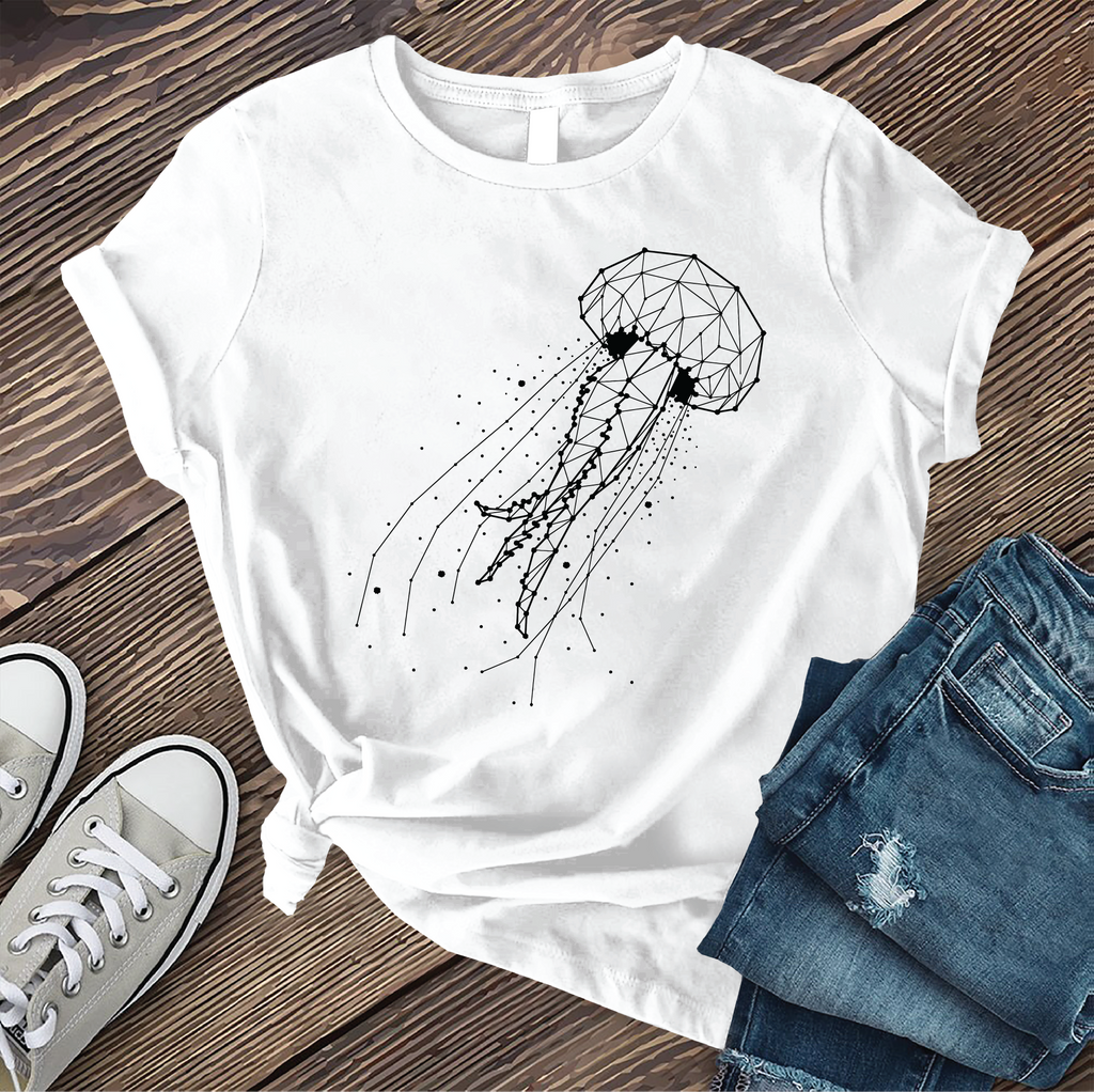 Constellation Jellyfish T-Shirt T-Shirt Tshirts.com White S 