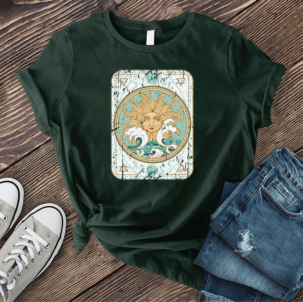 Solar Tarot T-Shirt T-Shirt Tshirts.com Forest S 