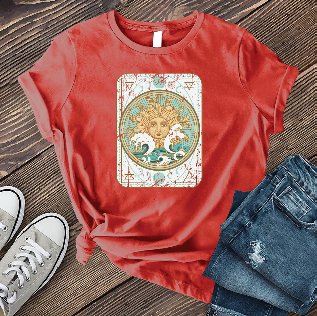 Solar Tarot T-Shirt T-Shirt Tshirts.com Red S 