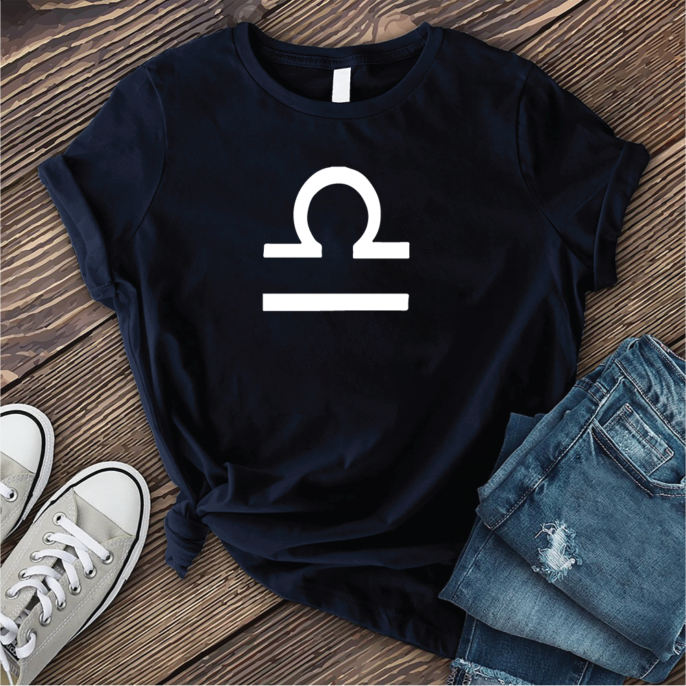 Libra Symbol T-Shirt T-Shirt tshirts.com Navy S 