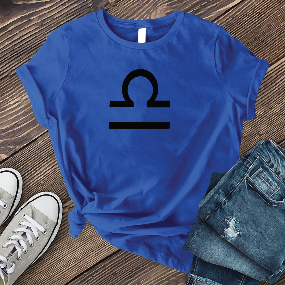 Libra Symbol T-Shirt T-Shirt tshirts.com True Royal S 
