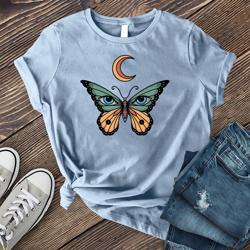 Lunar Seeing Eye Butterfly T-Shirt T-Shirt tshirts.com Baby Blue S 