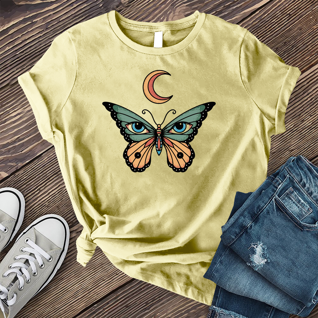 Lunar Seeing Eye Butterfly T-Shirt T-Shirt tshirts.com Heather French Vanilla S 