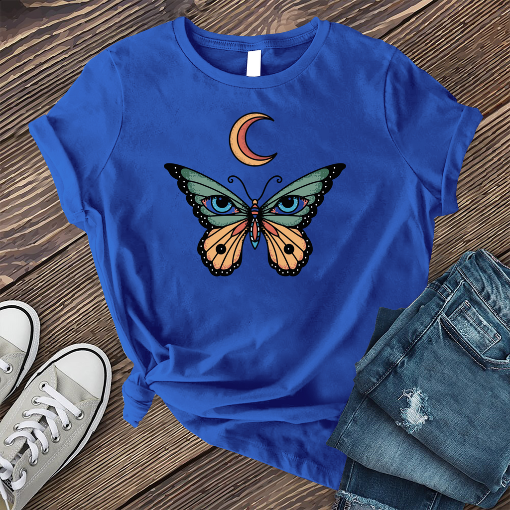 Lunar Seeing Eye Butterfly T-Shirt T-Shirt tshirts.com Heather True Royal S 