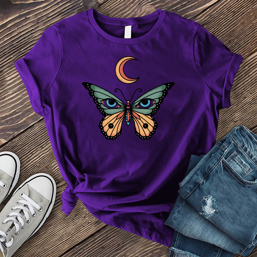 Lunar Seeing Eye Butterfly T-Shirt T-Shirt tshirts.com Team Purple S 