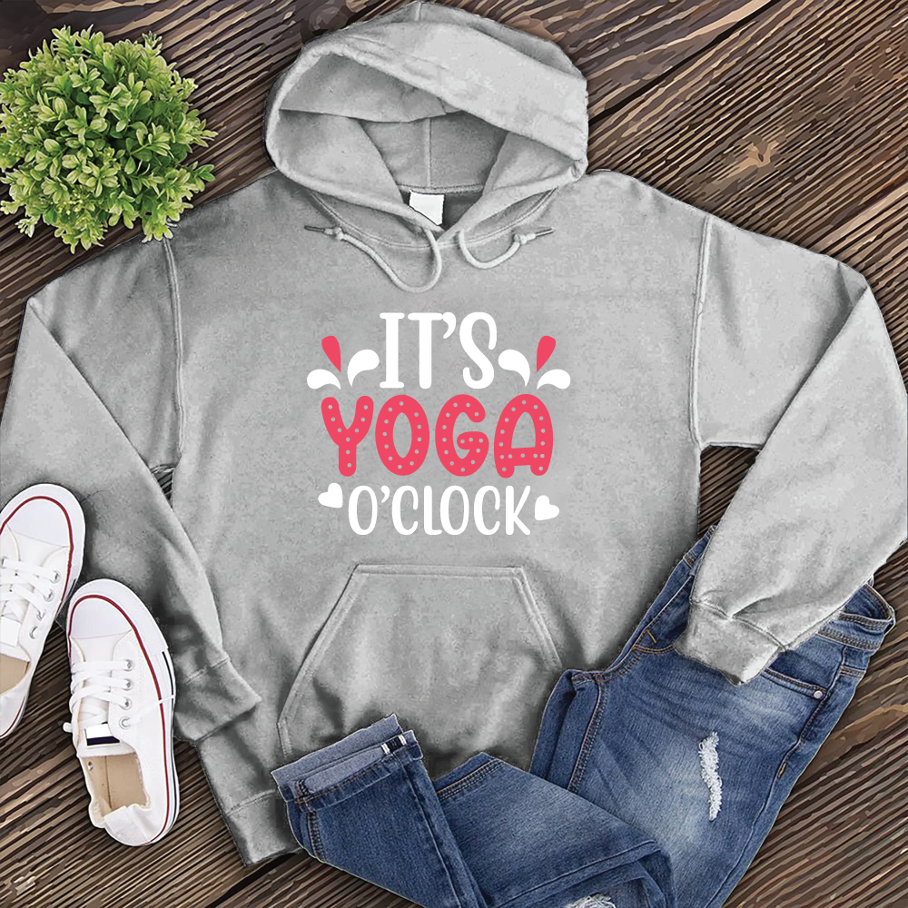 It's Yoga O'Clock Hoodie Hoodie tshirts.com Grey Heather S 