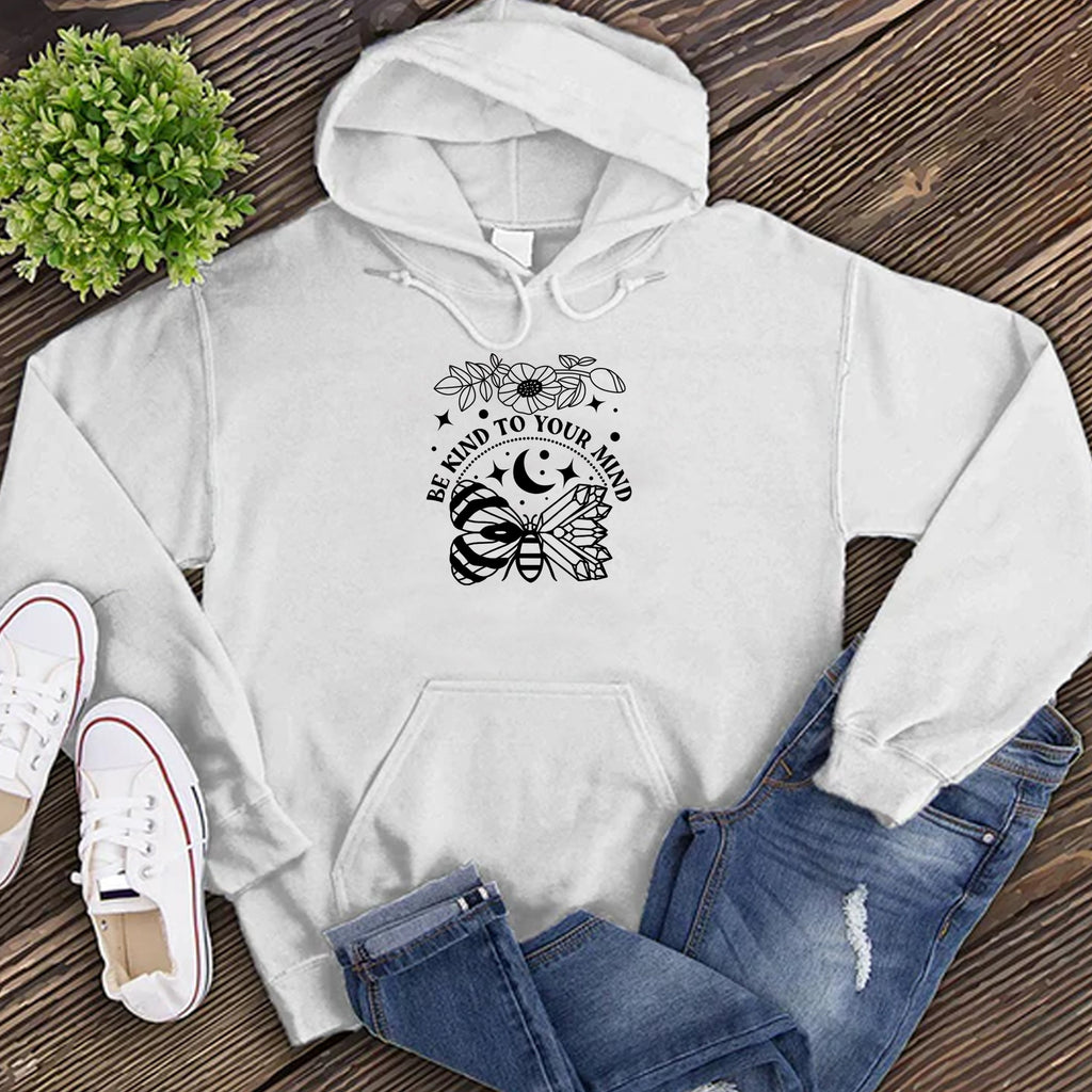 Be Kind to Your Mind Hoodie Hoodie Tshirts.com White S 