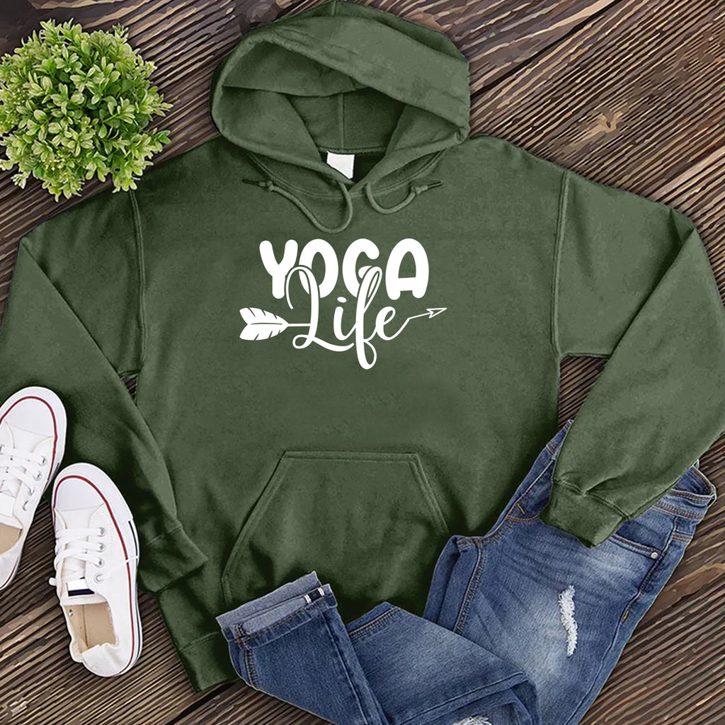 Yoga Life Hoodie Hoodie tshirts.com Army S 