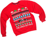DC Comics Batman Jingle Bells Men's Christmas Fleece Sweatshirt Image